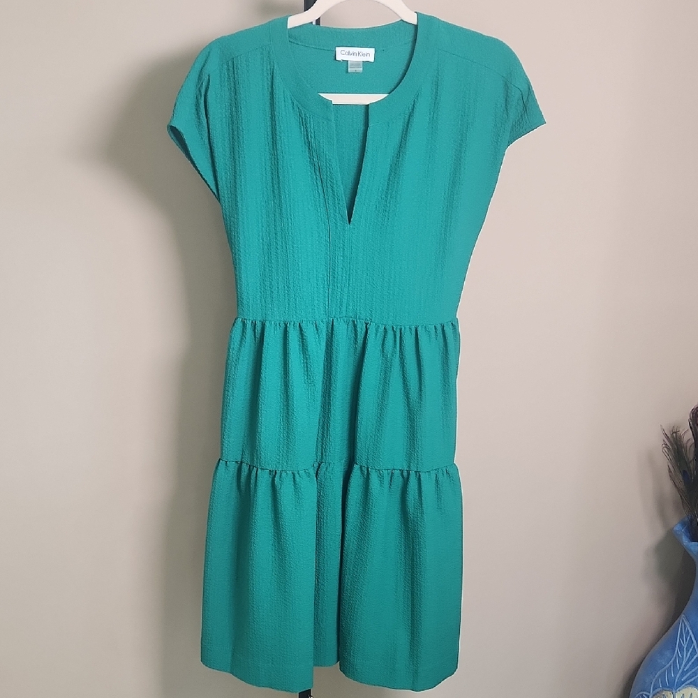 Calvin Klein Teal Midi Dress